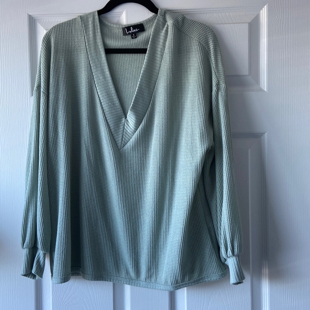 Light blue Lulus thin sweater size small
